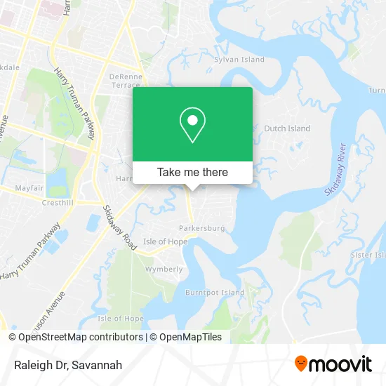 Raleigh Dr map