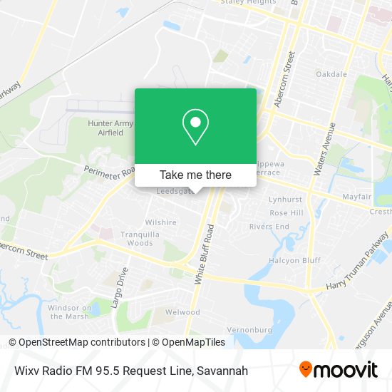 Wixv Radio FM 95.5 Request Line map