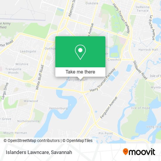 Islanders Lawncare map