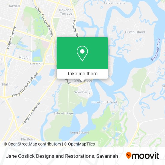 Jane Coslick Designs and Restorations map
