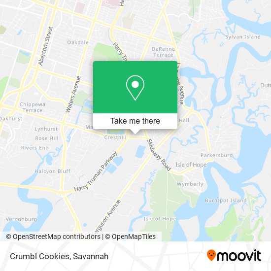 Mapa de Crumbl Cookies