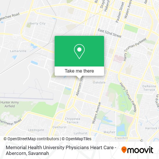 Mapa de Memorial Health University Physicians Heart Care - Abercorn