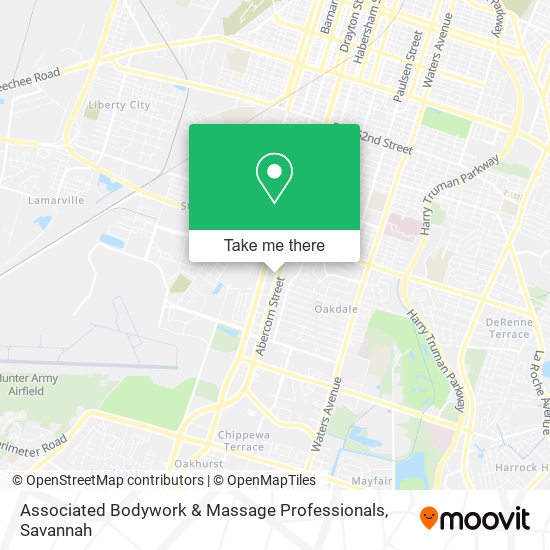 Associated Bodywork & Massage Professionals map