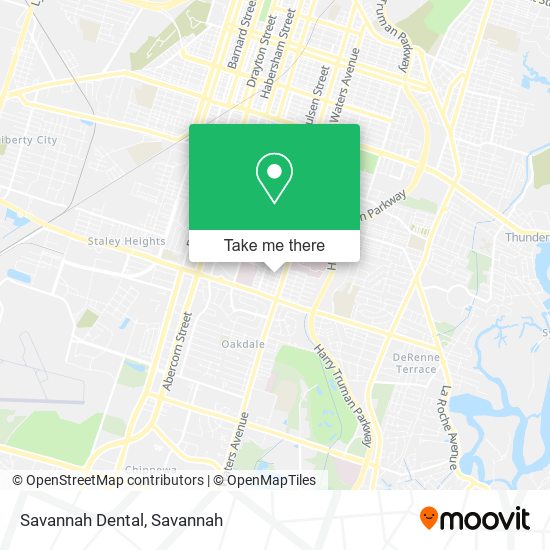 Mapa de Savannah Dental
