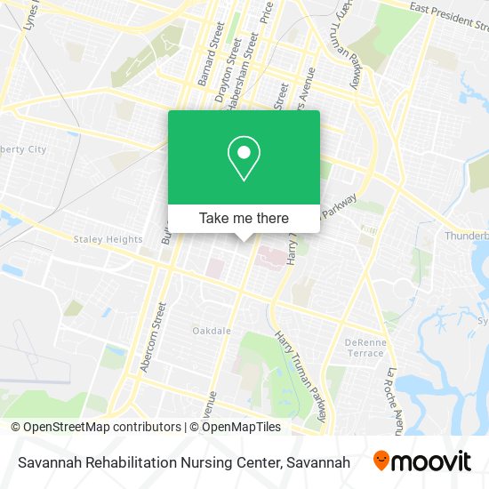 Savannah Rehabilitation Nursing Center map