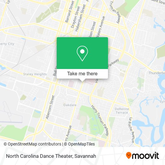 Mapa de North Carolina Dance Theater