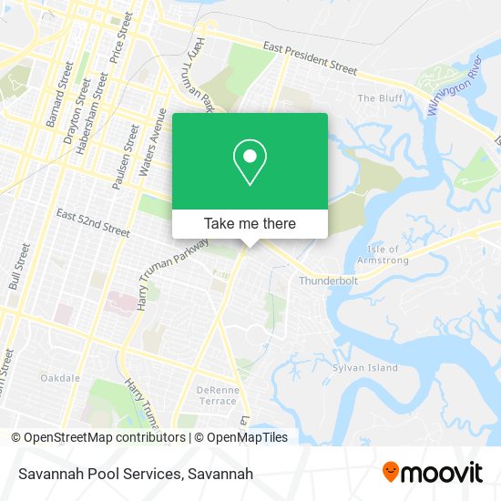 Savannah Pool Services map