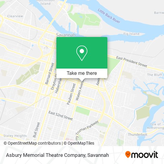 Mapa de Asbury Memorial Theatre Company