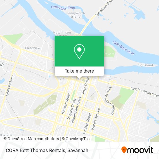 CORA Bett Thomas Rentals map