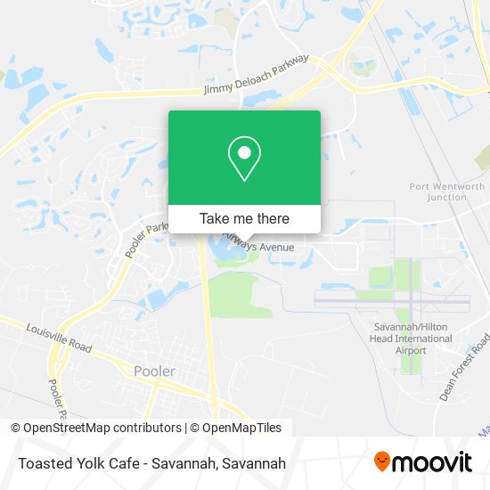 Toasted Yolk Cafe - Savannah map