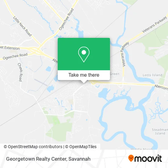Georgetown Realty Center map