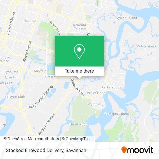 Stacked Firewood Delivery map