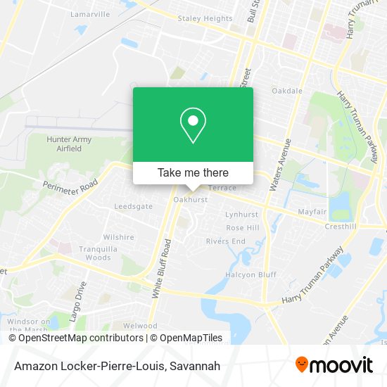 Amazon Locker-Pierre-Louis map