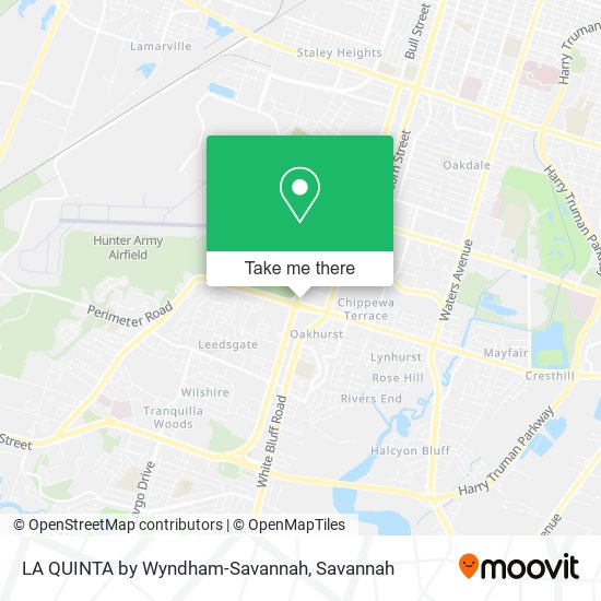 LA QUINTA by Wyndham-Savannah map