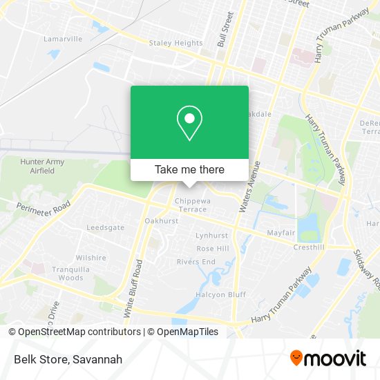 Mapa de Belk Store