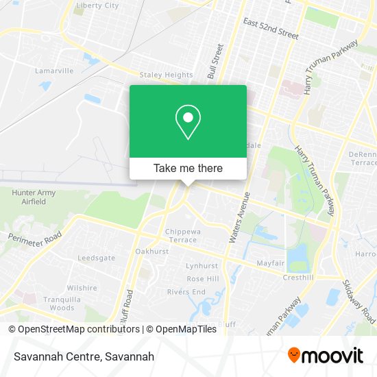 Savannah Centre map