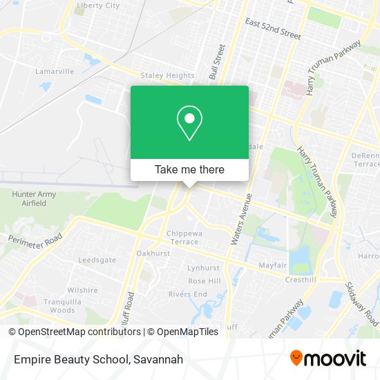 Mapa de Empire Beauty School