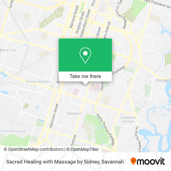 Sacred Healing with Massage by Sidney map