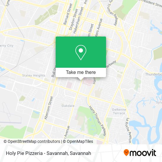 Holy Pie Pizzeria - Savannah map
