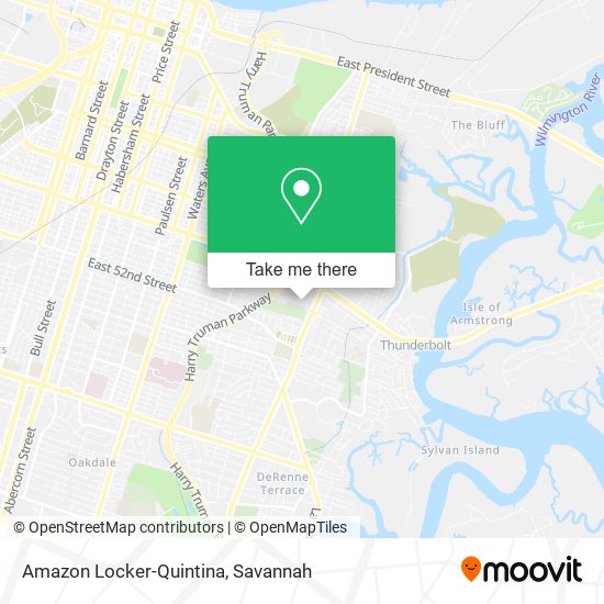 Mapa de Amazon Locker-Quintina