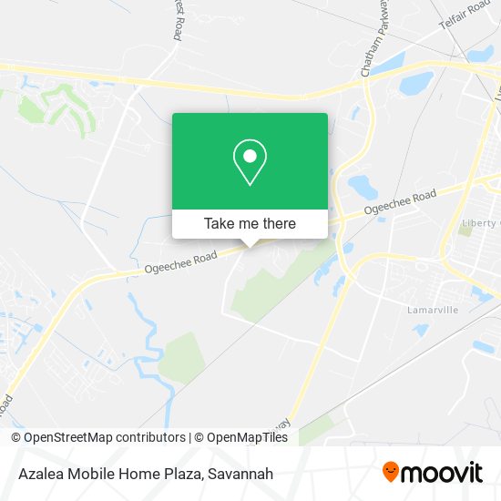 Azalea Mobile Home Plaza map
