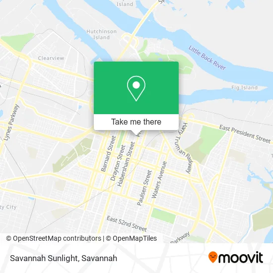 Mapa de Savannah Sunlight