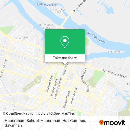 Habersham School: Habersham Hall Campus map