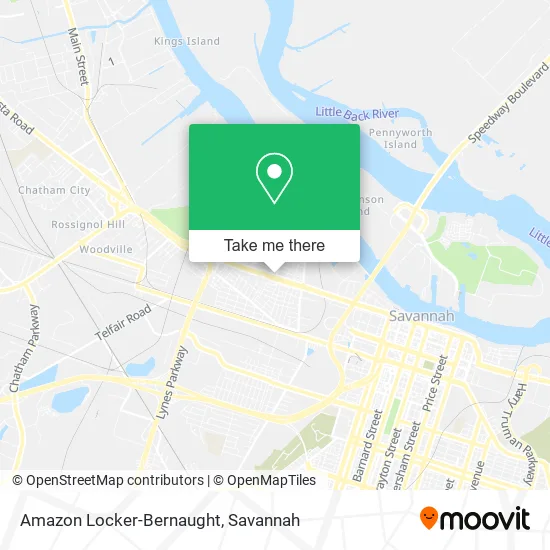 Amazon Locker-Bernaught map