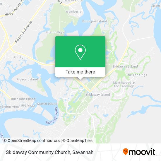 Skidaway Community Church map