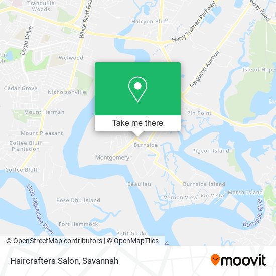 Haircrafters Salon map