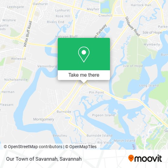 Our Town of Savannah map