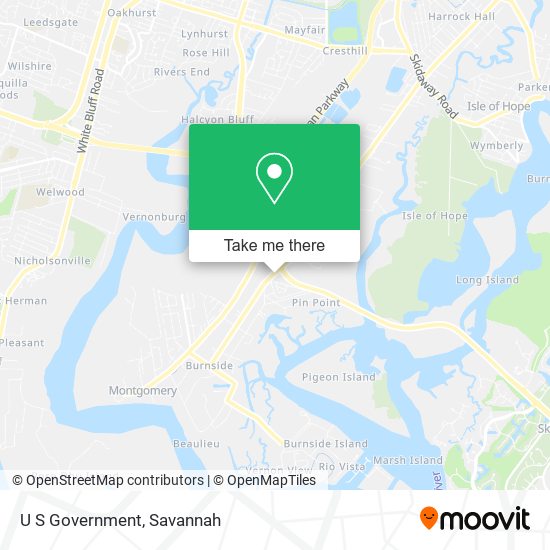 Mapa de U S Government