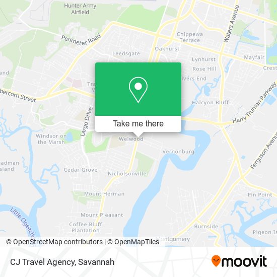 Mapa de CJ Travel Agency