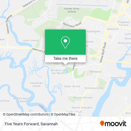 Five Years Forward map