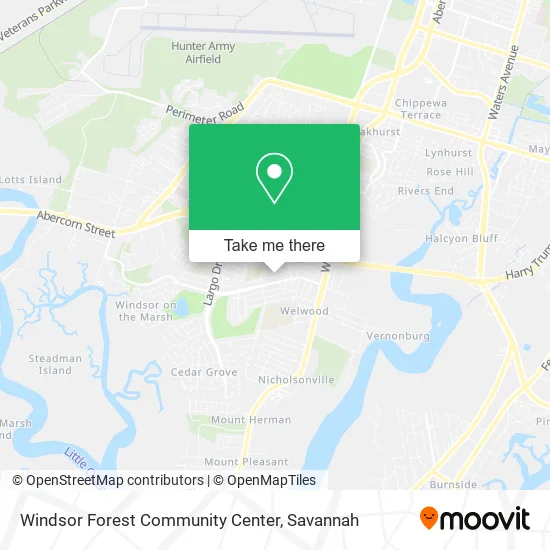Windsor Forest Community Center map
