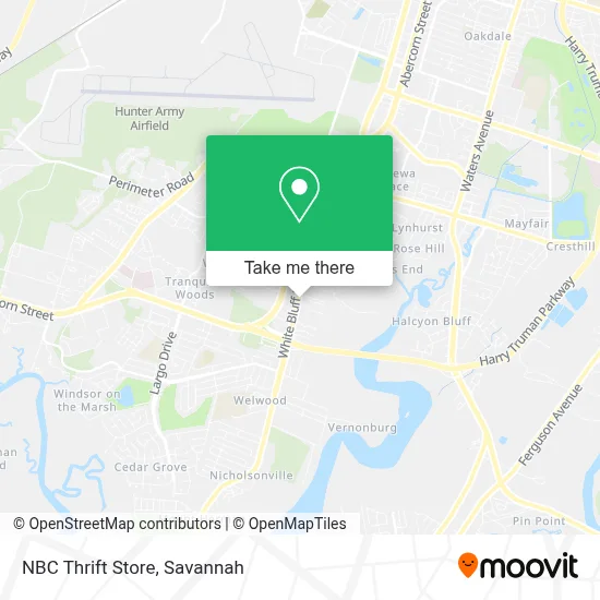 NBC Thrift Store map