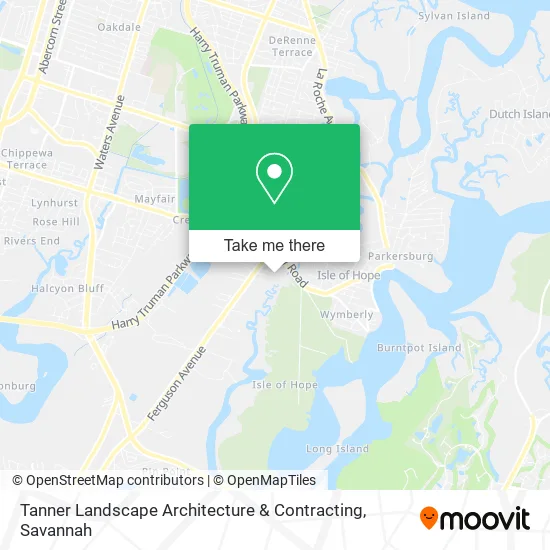 Tanner Landscape Architecture & Contracting map