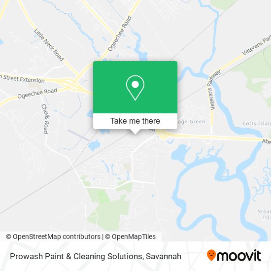 Mapa de Prowash Paint & Cleaning Solutions