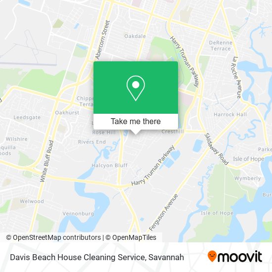Mapa de Davis Beach House Cleaning Service