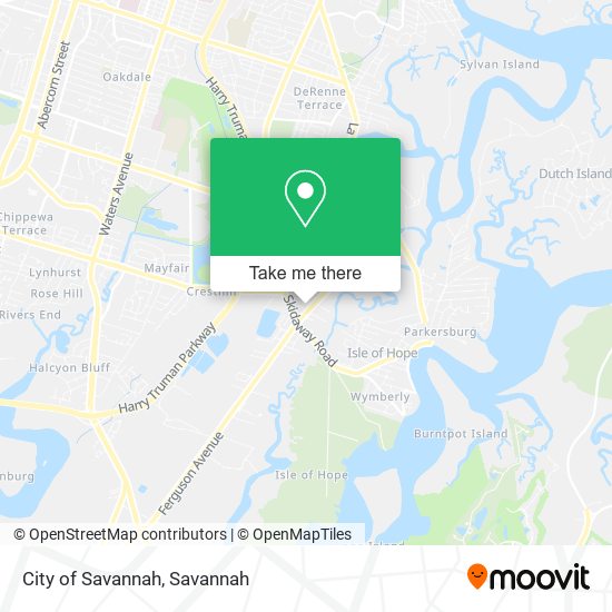 Mapa de City of Savannah