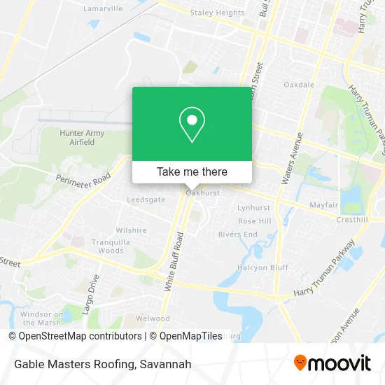 Gable Masters Roofing map