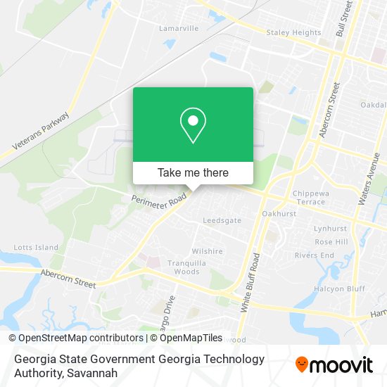 Georgia State Government Georgia Technology Authority map