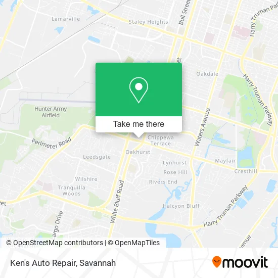 Ken's Auto Repair map