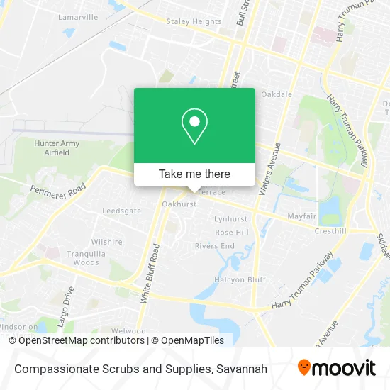 Compassionate Scrubs and Supplies map