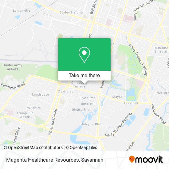 Magenta Healthcare Resources map
