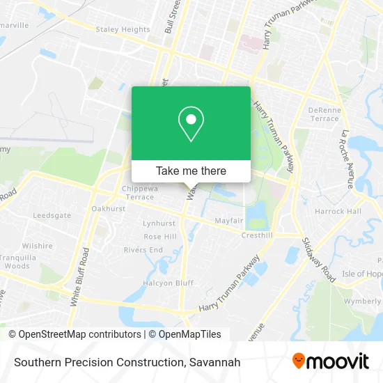 Southern Precision Construction map