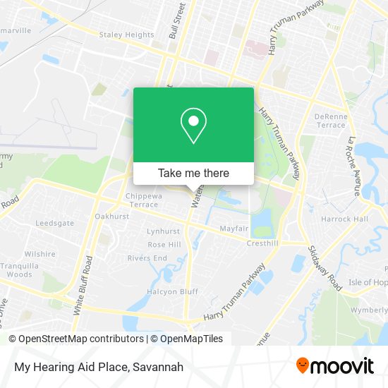 My Hearing Aid Place map