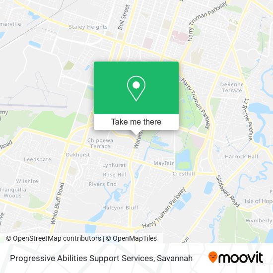 Progressive Abilities Support Services map