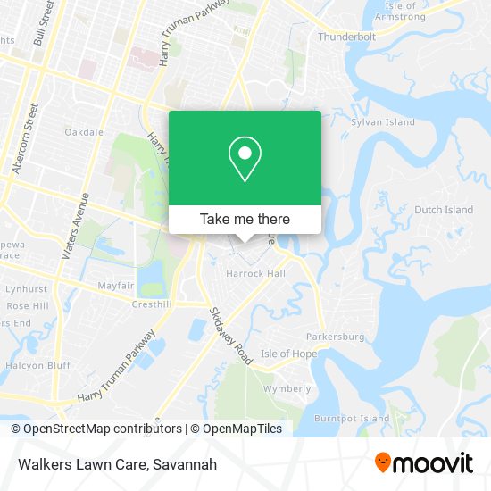 Walkers Lawn Care map