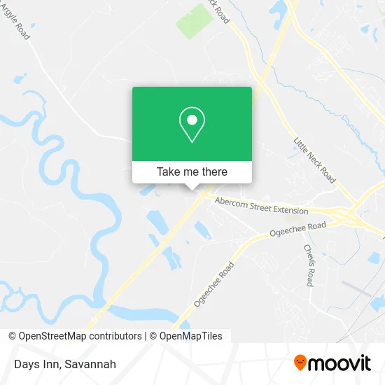 Days Inn map